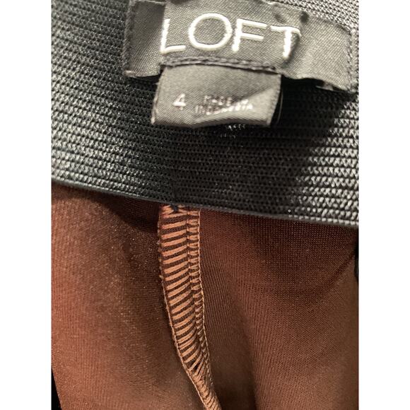 LOFT Brown Skinny Pants - Size 4 - Picture 3 of 4